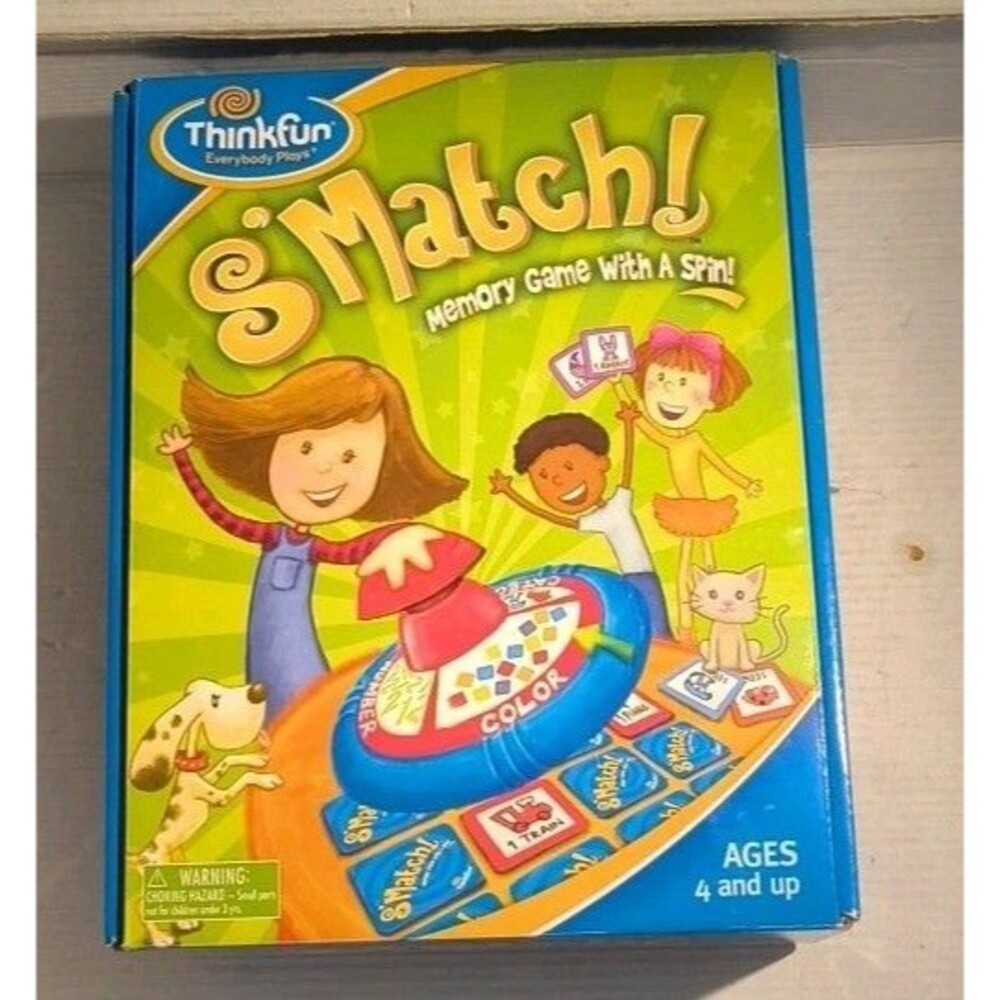 S'Match! Memory Game With a Spin ThinkFun Smatch Complete Cards FREE SHIPPING